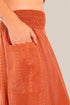 Harem pants with elastic waistline